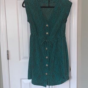 Short sleeve button up dress